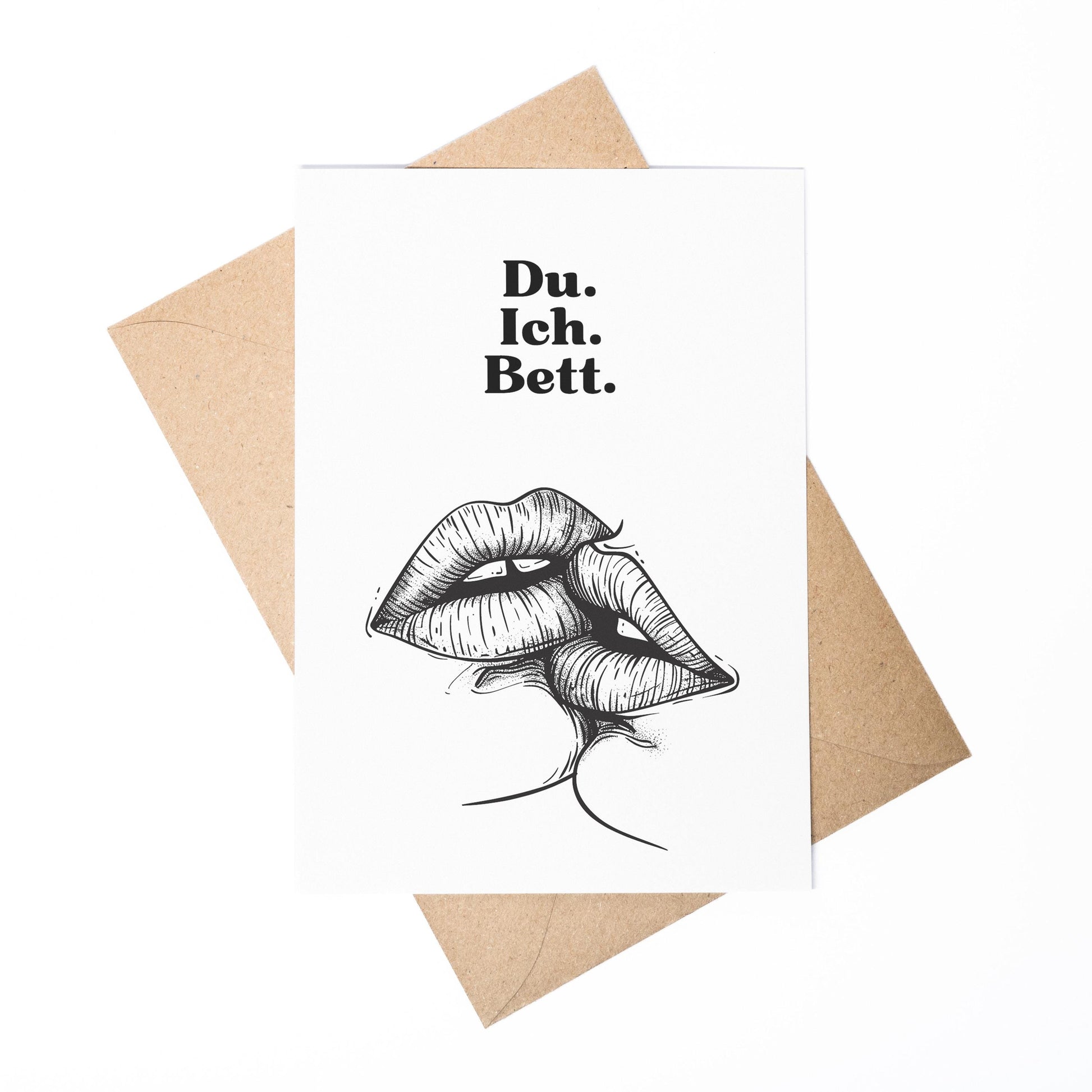 Spruchkarte Du Ich A6 personalisierbar Karte Spruchkarte für Partner Geschenkkarte für Verliebte Spruchkarte personalisierbar