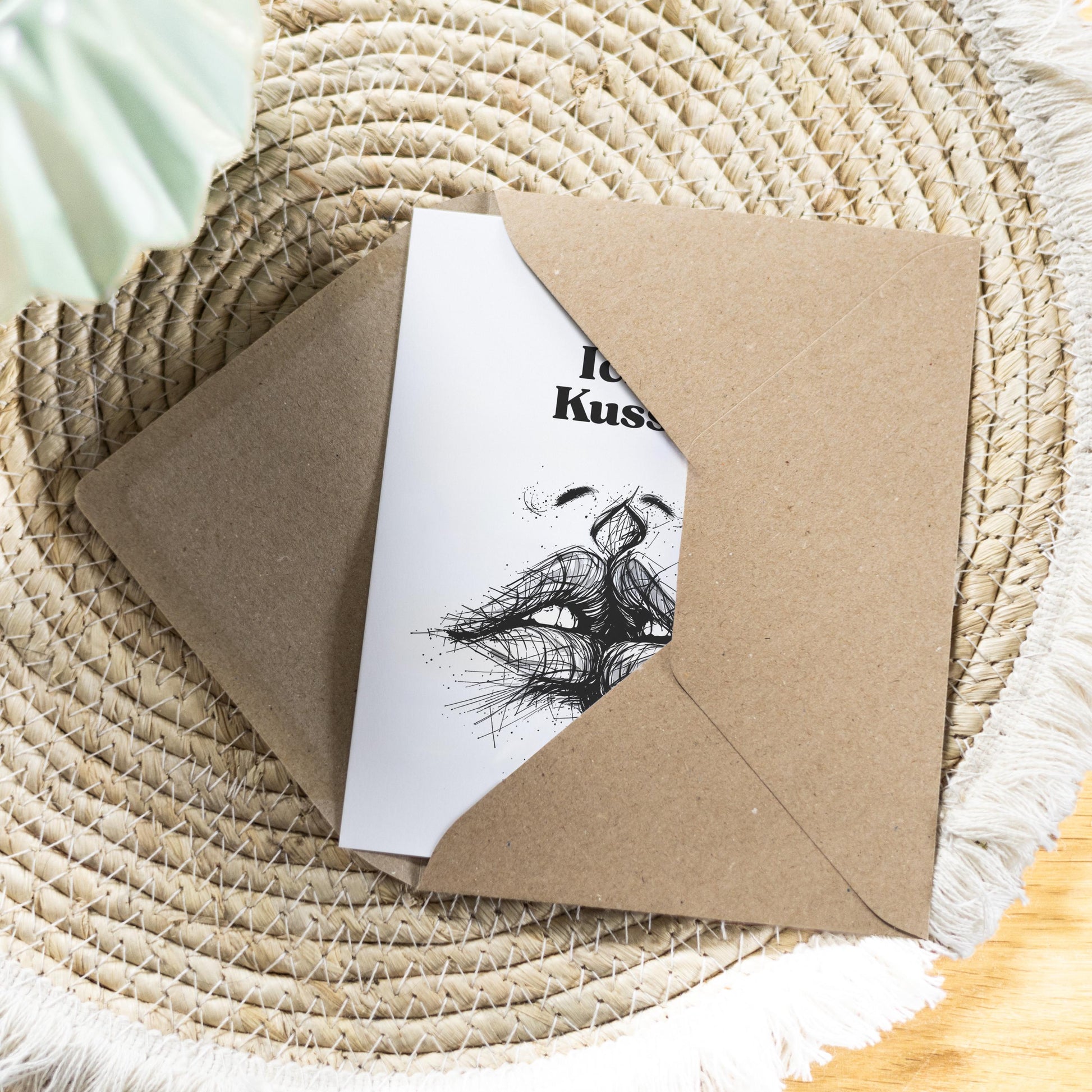 Spruchkarte Du Ich A6 personalisierbar Karte Spruchkarte für Partner Geschenkkarte für Verliebte Spruchkarte personalisierbar