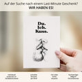 Spruchkarte Du Ich A6 personalisierbar Karte Spruchkarte für Partner Geschenkkarte für Verliebte Spruchkarte personalisierbar