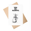 Spruchkarte You Me A6 personalisierbar Karte Spruchkarte für Partner Geschenkkarte für Verliebte Spruchkarte personalisierbar