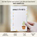 Notizblock Pflanze To Do Notizblock personalisierbar mit Namen To Do Liste Notizblock für Gärtner Schreibblock Bürobedarf Geschenk Kollege