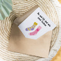 Spruchkarte Socken A6 personalisierbar Karte Spruchkarte Geschenk Geschenkkarte für Freunde Spruchkarte personalisierbar