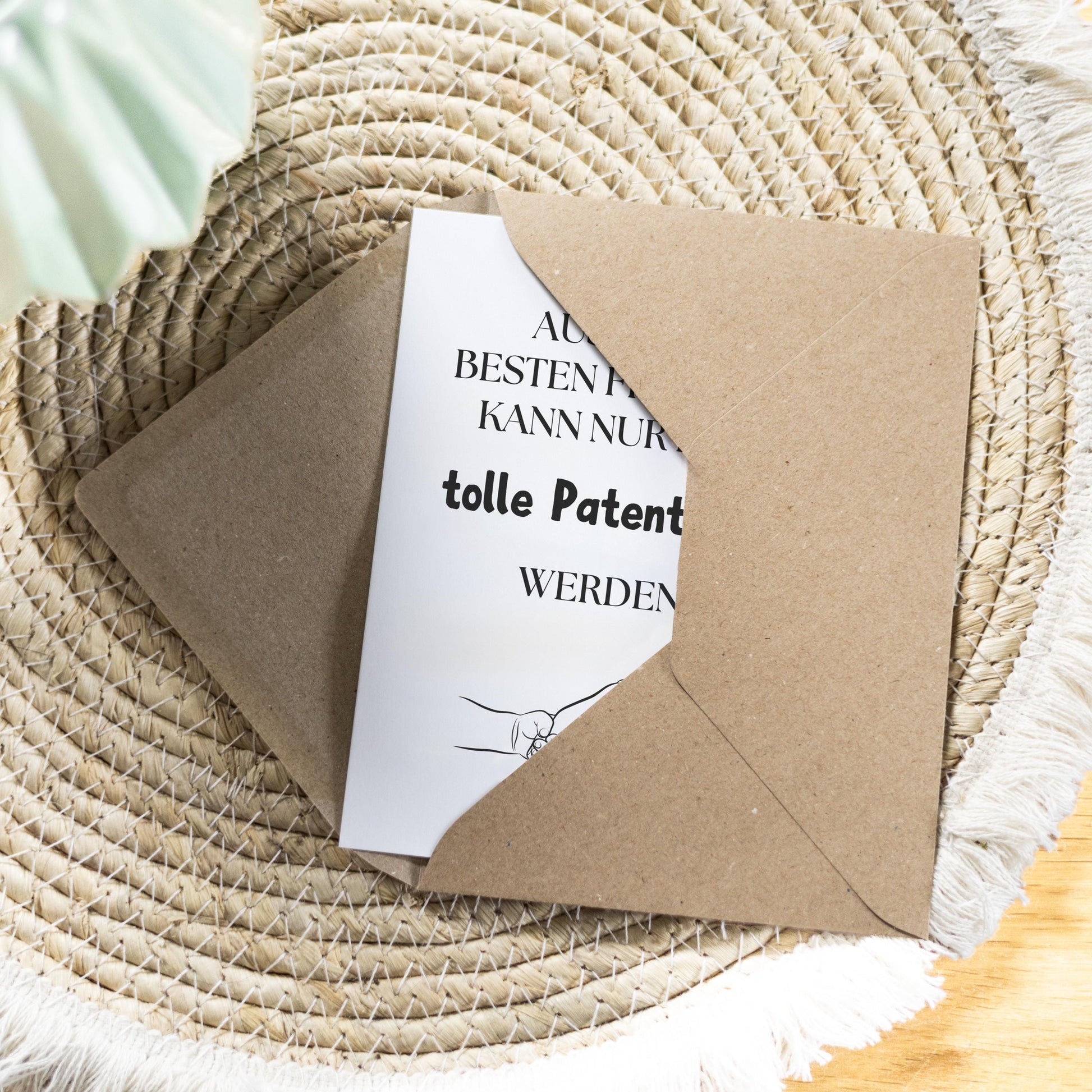Spruchkarte Patentante personalisierbar Karte Spruchkarte Geschenk Patentante Geschenkkarte für Freunde Spruchkarte personalisierbar