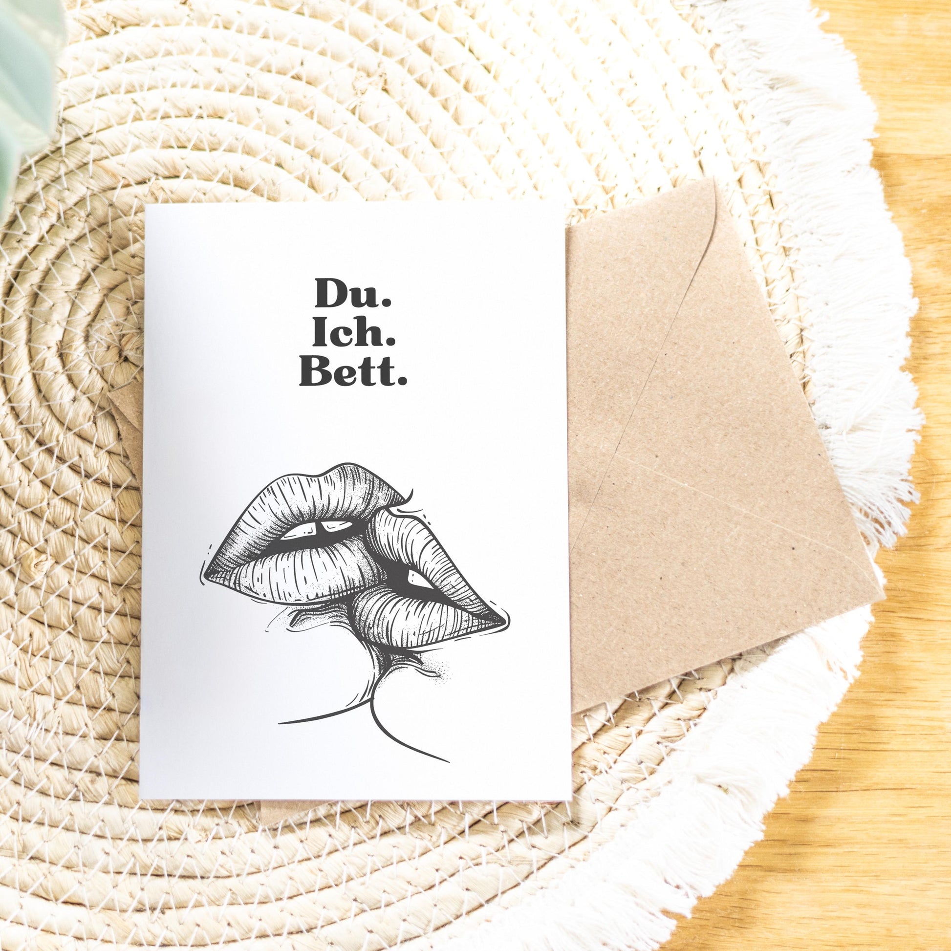 Spruchkarte Du Ich A6 personalisierbar Karte Spruchkarte für Partner Geschenkkarte für Verliebte Spruchkarte personalisierbar