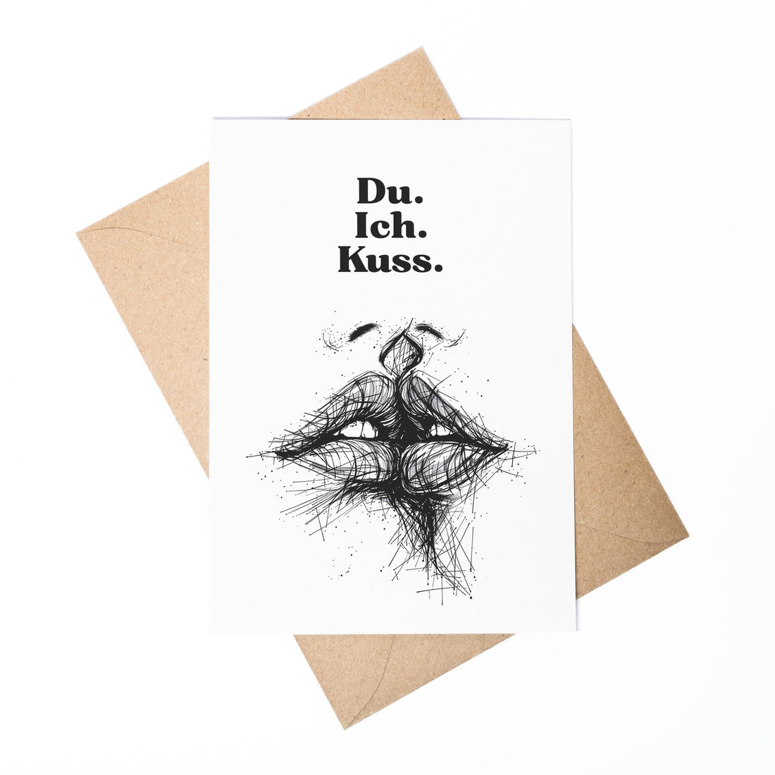 Spruchkarte Du Ich A6 personalisierbar Karte Spruchkarte für Partner Geschenkkarte für Verliebte Spruchkarte personalisierbar