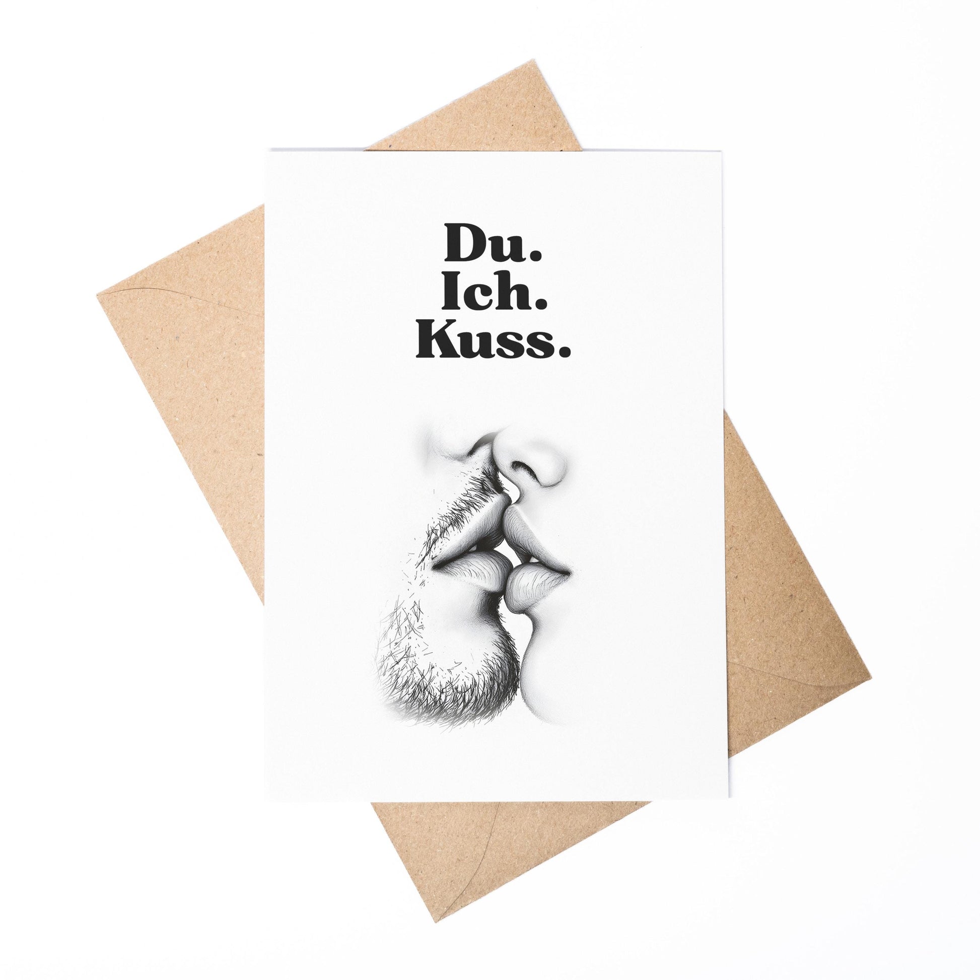 Spruchkarte Du Ich A6 personalisierbar Karte Spruchkarte für Partner Geschenkkarte für Verliebte Spruchkarte personalisierbar