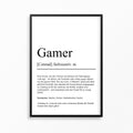 Gamerin Definition Poster personalisierbar mit Namen Hobby Poster Gamerin Geschenk Einzug Geburtstag Geschenk Gamerin Poster Hobby Definition