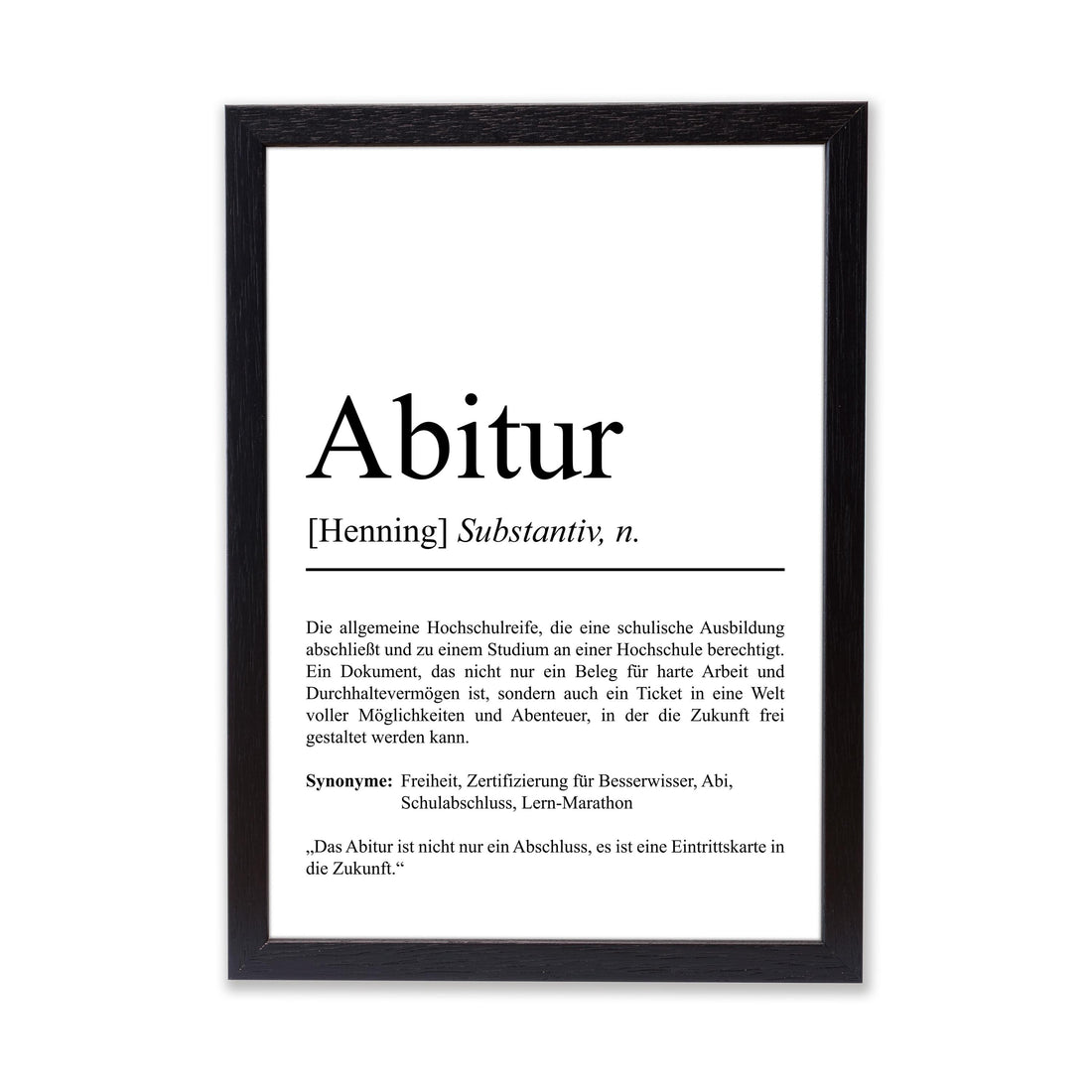 Abitur Definition Poster personalisierbar mit Namen Abschluss Poster Abitur Geschenk zum Abschluss Geschenk Abitur Poster Definition