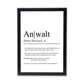 Anwalt Definition Poster personalisierbar mit Namen Beruf Poster Anwalt Geschenk Einzug Geburtstag Geschenk Anwalt Poster Beruf Definition