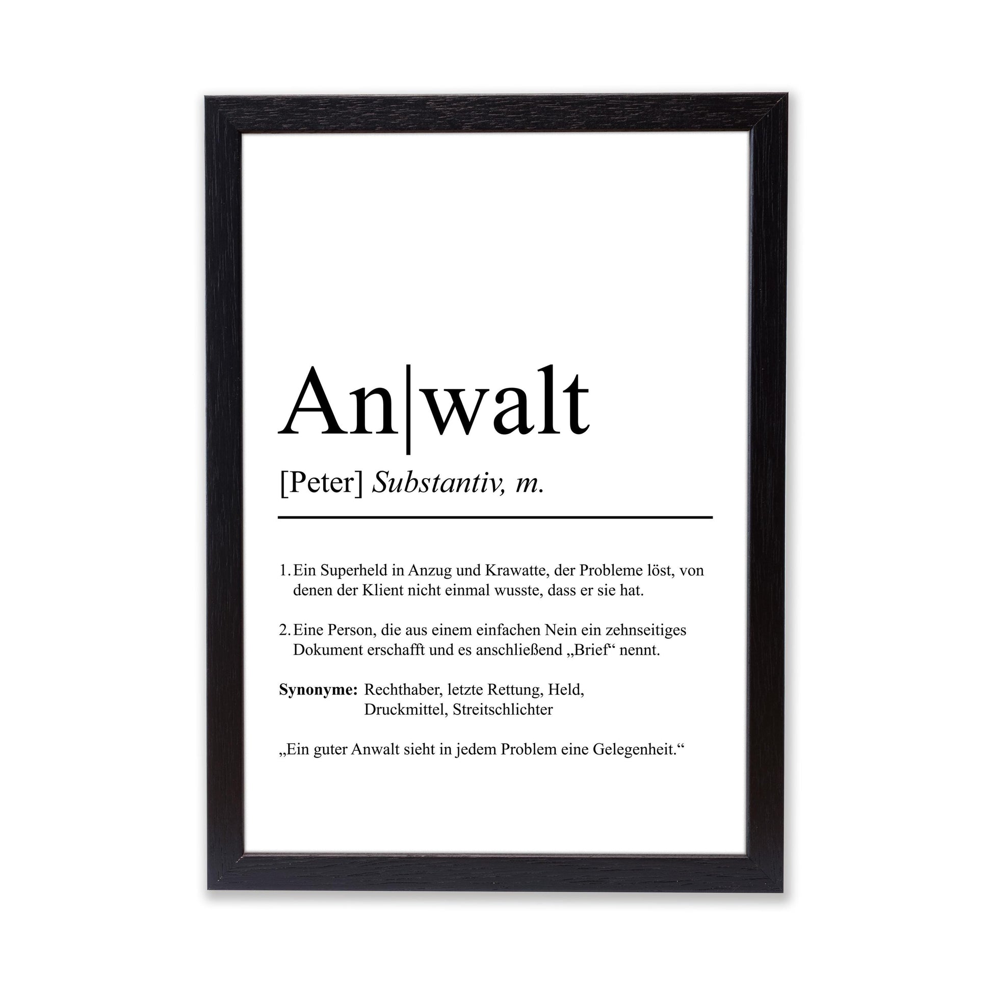 Anwalt Definition Poster personalisierbar mit Namen Beruf Poster Anwalt Geschenk Einzug Geburtstag Geschenk Anwalt Poster Beruf Definition