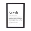 Anwalt Definition Poster personalisierbar mit Namen Beruf Poster Anwalt Geschenk Einzug Geburtstag Geschenk Anwalt Poster Beruf Definition