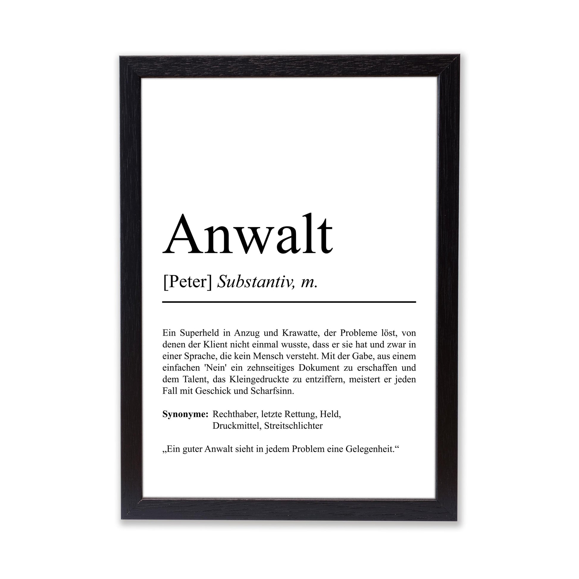 Anwalt Definition Poster personalisierbar mit Namen Beruf Poster Anwalt Geschenk Einzug Geburtstag Geschenk Anwalt Poster Beruf Definition