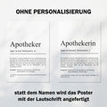 Apotheker Definition Poster personalisierbar mit Namen Beruf Poster Apotheker Geschenk Einzug Geburtstag Geschenk Apotheker Poster Beruf