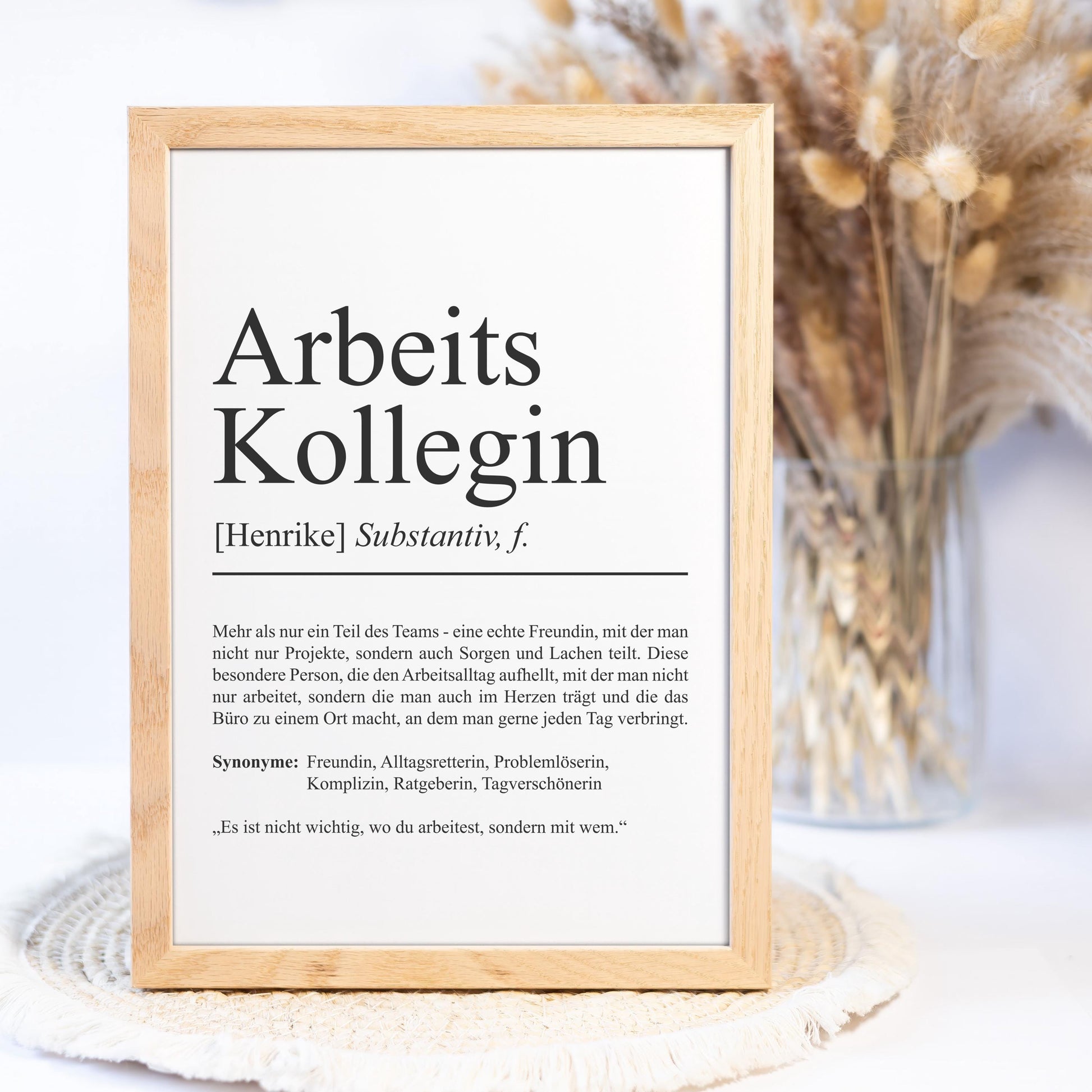 Arbeitskollege Definition Poster personalisierbar mit Namen Beruf Poster Kollege Geschenk Einzug Geburtstag Geschenk Kollege Poster Beruf