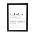 Architektin Definition Poster personalisierbar mit Namen Beruf Poster Architektin Geschenk Einzug Geburtstag Geschenk Architektin Poster