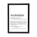 Architektin Definition Poster personalisierbar mit Namen Beruf Poster Architektin Geschenk Einzug Geburtstag Geschenk Architektin Poster