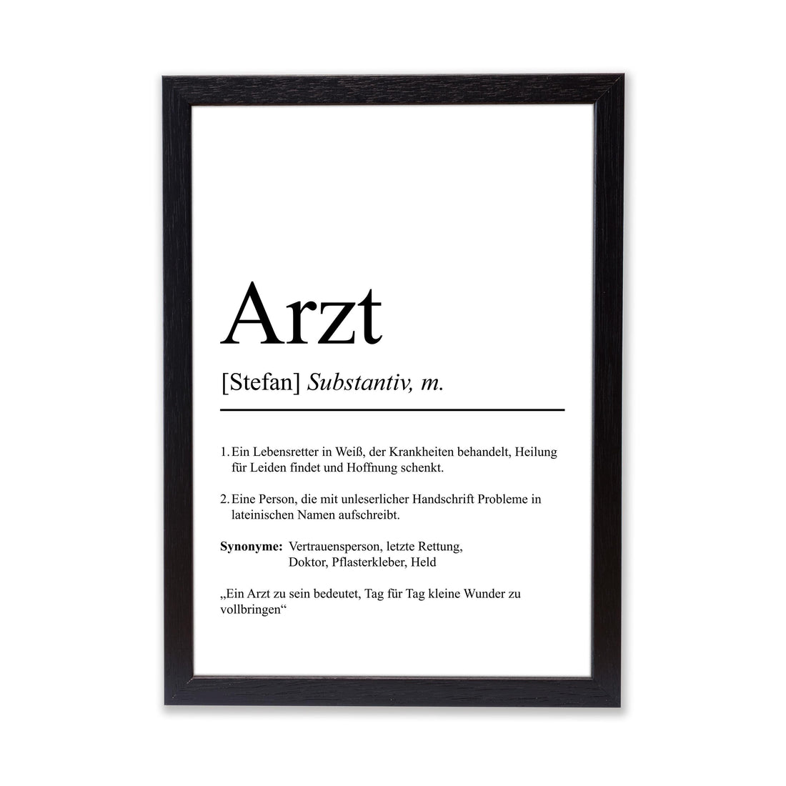 Arzt Definition Poster personalisierbar mit Namen Beruf Poster Arzt Geschenk Einzug Geburtstag Geschenk Arzt Poster Beruf Definition
