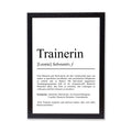 Trainerin Definition Poster personalisierbar mit Namen Beruf Poster Trainerin Geschenk Einzug Geburtstag Geschenk Trainerin Poster Beruf