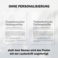 Tiermedizinische Fachangestellte Definition Poster personalisierbar mit Namen Beruf Poster TFA Geschenk Einzug Geburtstag Geschenk TFA