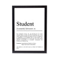 Student Definition Poster personalisierbar mit Namen Studenten Poster Student Geschenk zum Studium Geschenk Einzug Poster Definition