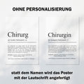 Chirurg Definition Poster personalisierbar mit Namen Beruf Poster Chirurg Geschenk Einzug Geburtstag Geschenk Chirurg Poster Beruf