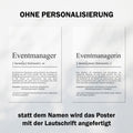 Eventmanagerin Definition Poster personalisierbar mit Namen Beruf Poster Eventmanagerin Geschenk Einzug Geburtstag Geschenk Eventmanagerin