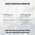 Fachlageristin Definition Poster personalisierbar mit Namen Beruf Poster Fachlageristin Geschenk Einzug Geburtstag Geschenk Fachlageristin