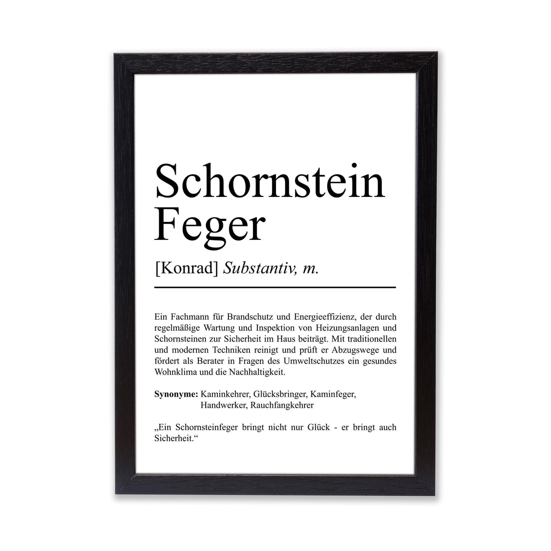 Schornsteinfeger Definition Poster personalisierbar mit Namen Beruf Poster Schornsteinfeger Geschenk Einzug Geburtstag Geschenk Poster Beruf