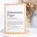 Schornsteinfegerin Definition Poster personalisierbar mit Namen Beruf Poster Schornsteinfegerin Geschenk Einzug Geburtstag Geschenk Poster
