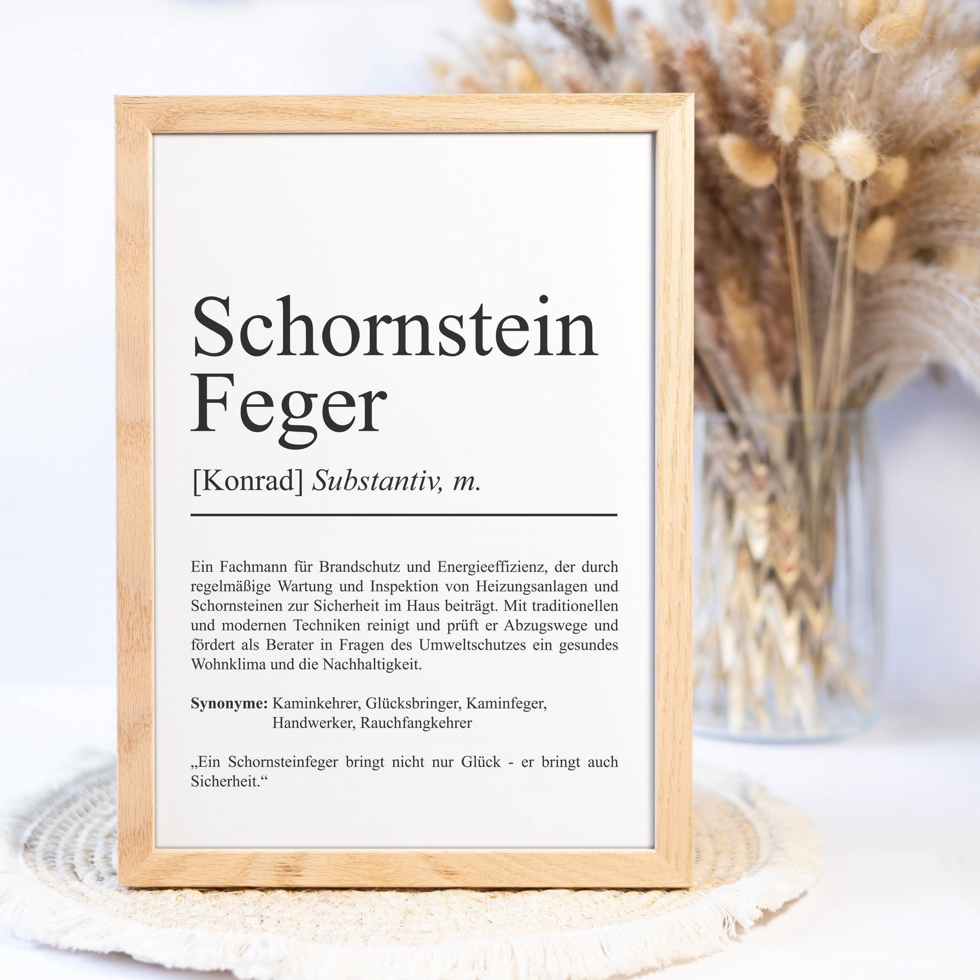 Schornsteinfegerin Definition Poster personalisierbar mit Namen Beruf Poster Schornsteinfegerin Geschenk Einzug Geburtstag Geschenk Poster