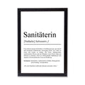 Sanitäterin Definition Poster personalisierbar mit Namen Beruf Poster Sanitäterin Geschenk Einzug Geburtstag Geschenk Sanitäterin Poster