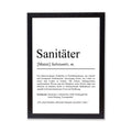 Sanitäter Definition Poster personalisierbar mit Namen Beruf Poster Sanitäter Geschenk Einzug Geburtstag Geschenk Sanitäter Poster Beruf