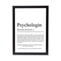 Psychologin Definition Poster personalisierbar mit Namen Beruf Poster Psychologin Geschenk Einzug Geburtstag Psychologin Poster