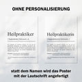 Heilpraktikerin Definition Poster personalisierbar mit Namen Beruf Poster Heilpraktikerin Geschenk Einzug Geburtstag Geschenk Heilpraktikerin Poster Beruf Definition