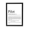Pilot Definition Poster personalisierbar mit Namen Beruf Poster Pilot Geschenk Einzug Geburtstag Geschenk Pilot Poster Beruf