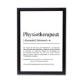 Physiotherapeut Definition Poster personalisierbar mit Namen Beruf Poster Therapeut Geschenk Einzug Geburtstag Geschenk Physiotherapeut