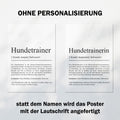 Hundetrainer Definition Poster personalisierbar Beruf Poster Geschenk Hundetrainer Einzug Geburtstag Geschenk Hundetrainer Poster Trainer