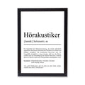 Hörakustiker Definition Poster personalisierbar mit Namen Beruf Poster Hörakustiker Geschenk Einzug Geburtstag Geschenk Akustiker Poster