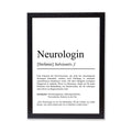 Neurologin Definition Poster personalisierbar mit Namen Beruf Poster Neurologin Geschenk Einzug Geburtstag Geschenk Poster Beruf Definition