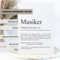Musiker Definition Poster personalisierbar mit Namen Beruf Poster Musiker Geschenk Einzug Geburtstag Geschenk Musiker Poster Beruf