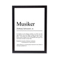 Musiker Definition Poster personalisierbar mit Namen Beruf Poster Musiker Geschenk Einzug Geburtstag Geschenk Musiker Poster Beruf