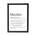 Musiker Definition Poster personalisierbar mit Namen Beruf Poster Musiker Geschenk Einzug Geburtstag Geschenk Musiker Poster Beruf