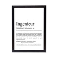 Ingenieur Definition Poster personalisierbar mit Namen Beruf Poster Ingenieur Geschenk Einzug Geburtstag Geschenk Ingenieur Poster Beruf