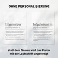Ingenieurin Definition Poster personalisierbar mit Namen Beruf Poster Ingenieurin Geschenk Einzug Geburtstag Geschenk Ingenieur Poster Beruf