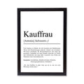 Kauffrau Definition Poster personalisierbar mit Namen Beruf Poster Kauffrau Geschenk Einzug Geburtstag Geschenk Kauffrau Poster Beruf