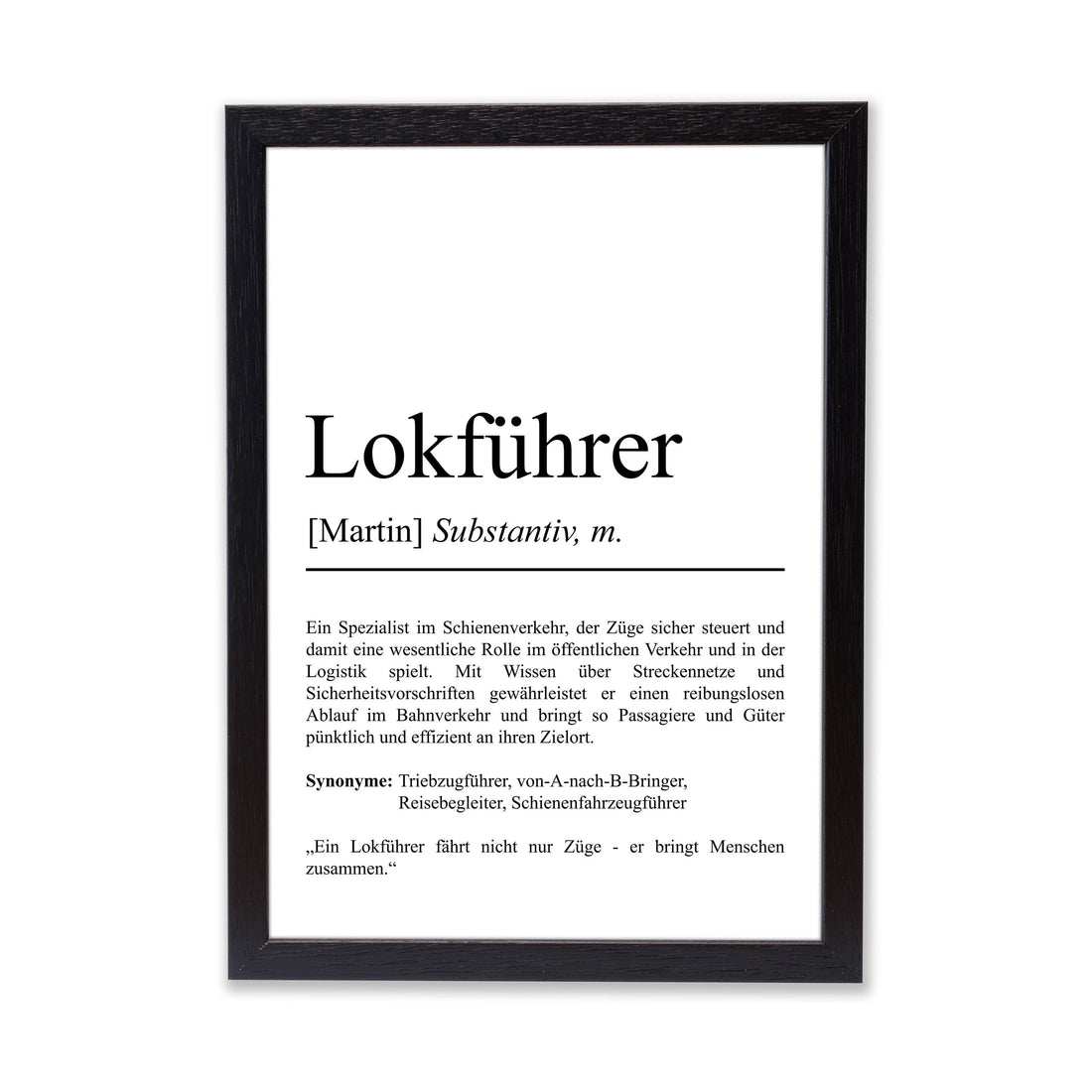 Lokführer Definition Poster personalisierbar mit Namen Beruf Poster Lokführer Geschenk Einzug Geburtstag Geschenk Lokführer Poster Beruf