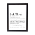 Lokführer Definition Poster personalisierbar mit Namen Beruf Poster Lokführer Geschenk Einzug Geburtstag Geschenk Lokführer Poster Beruf