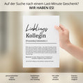 Lieblingskollegin Definition Poster personalisierbar mit Namen Beruf Poster Kollegin Geschenk Einzug Geburtstag Geschenk Kollegin Poster