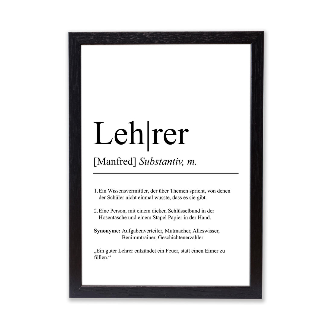 Lehrer Definition Poster personalisierbar mit Namen Beruf Poster Lehrer Geschenk Einzug Geburtstag Geschenk Lehrer Poster Beruf Definition
