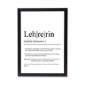 Lehrerin Definition Poster personalisierbar mit Namen Beruf Poster Lehrerin Geschenk Einzug Geburtstag Geschenk Lehrerin Poster Beruf